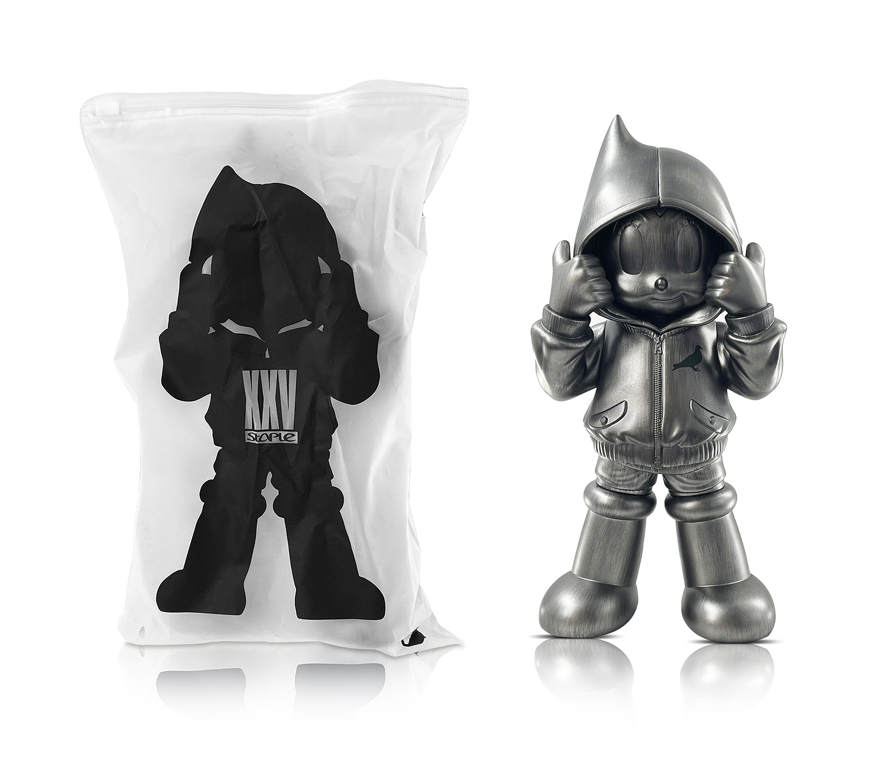 STAPLE x TOYQUBE 'Astro Boy Hoodie' (Concrete) Vinyl Art Figure