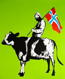STEIN 'Norwegian Hardcore' (lime) Screen Print