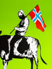 STEIN 'Norwegian Hardcore' (lime) Screen Print