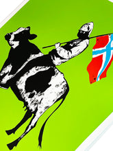 Load image into Gallery viewer, STEIN &#39;Norwegian Hardcore&#39; (lime) Screen Print - Signari Gallery 