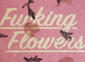 TOM ADAMS 'Flowers II' Screen Print on Handmade Petal Paper