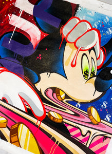 UNIK 'Mickey Madness' Original on Canvas - Signari Gallery 