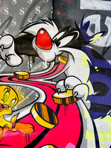 UNIK 'Sylvester Madness' Original on Canvas - Signari Gallery 