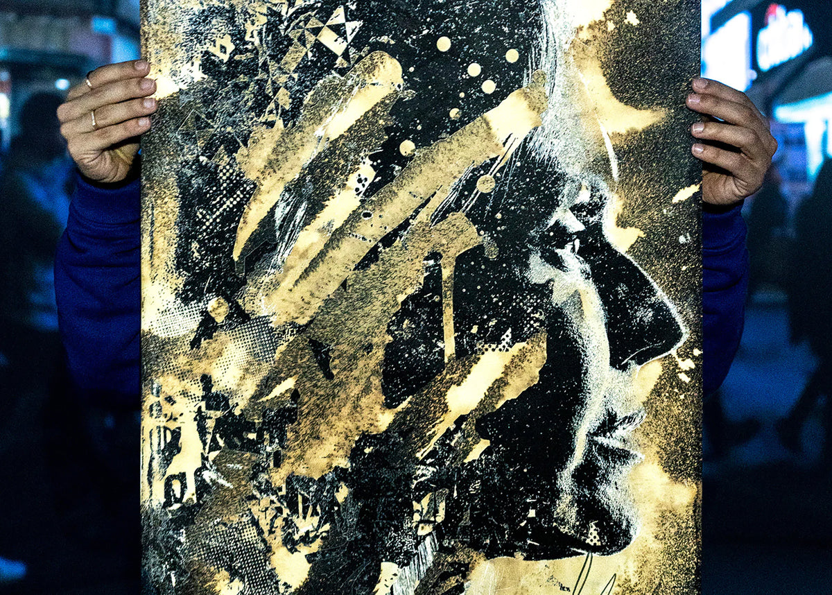 VHILS 'Drip' Rare Hand-Finished Screen Print | Signari Gallery