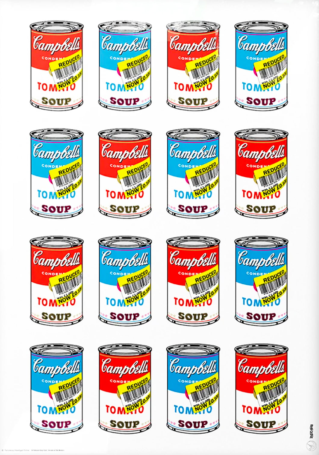 ZEDSY '16 Reduced Soup Cans' Offset Lithograph
