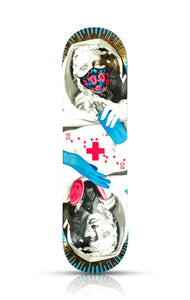 DS x Signari Gallery 'Heal Mary' (blue) Skateboard Deck + Mask